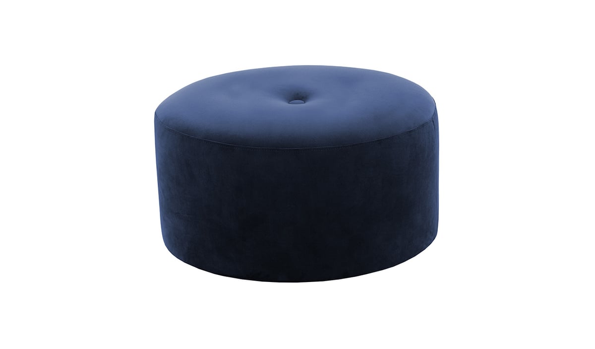Grand pouf rond Flair - 1 bouton — vue 6