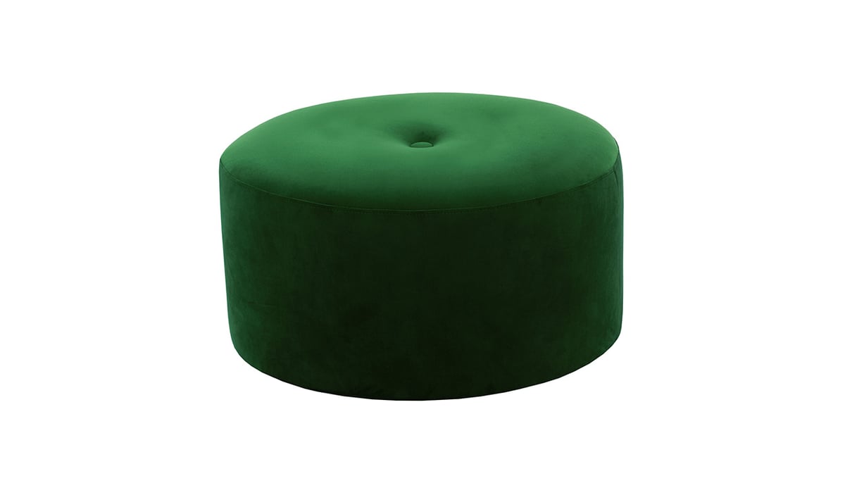 Grand pouf rond Flair - 1 bouton — vue 5