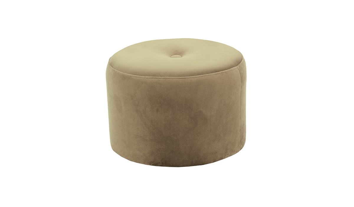 Petit pouf rond Flair - 1 bouton