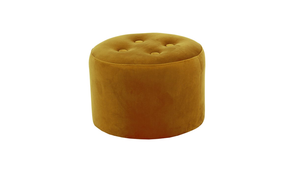 Petit pouf rond Flair - 4 boutons