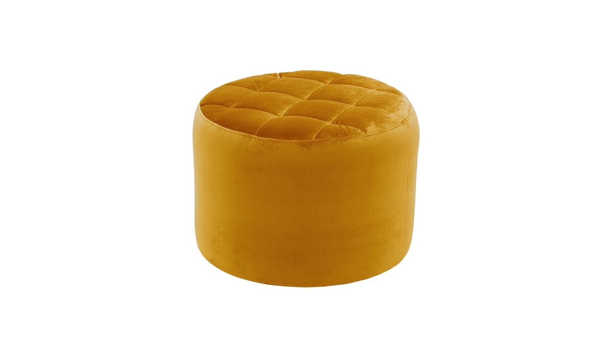 Petit pouf rond avec coutures Flair — vue 4