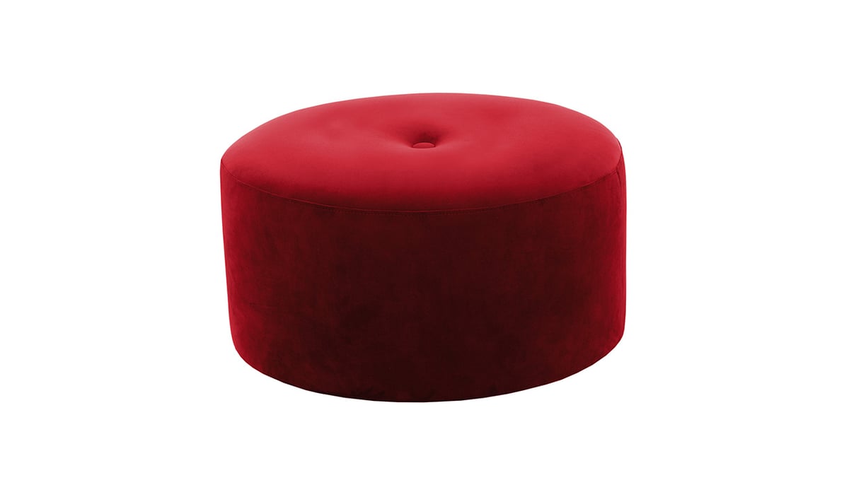 Grand pouf rond Flair - 1 bouton — vue 3