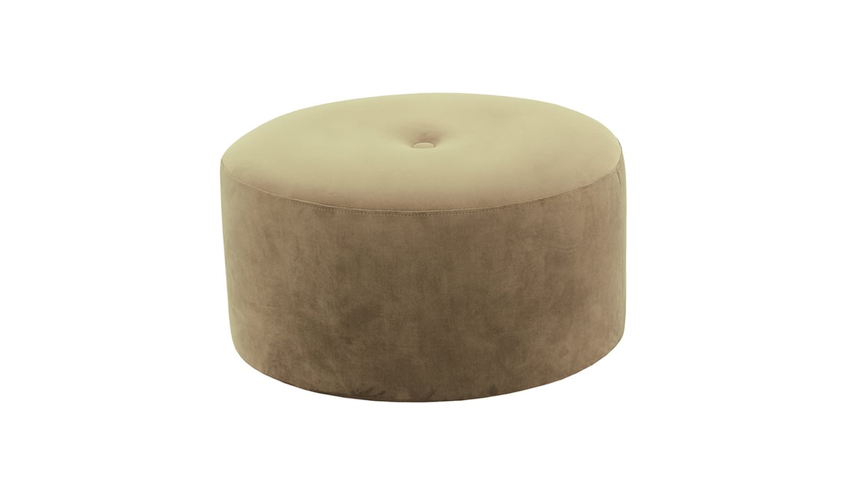 Grand pouf rond Flair - 1 bouton