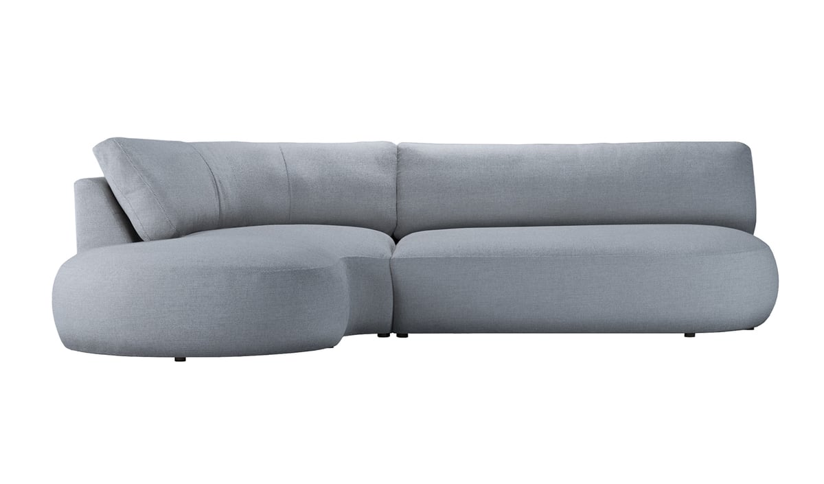 Canapé d’angle gauche minimaliste Ace à forme arrondie — vue 5