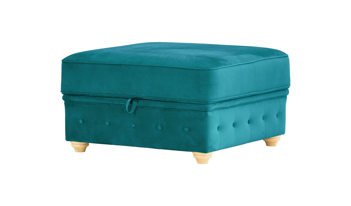 Chesterfield Borneo – Pouf avec coffre de rangement