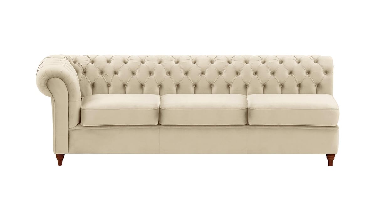 Chesterfield - Module d’extrémité gauche trois places (3L) — vue 3