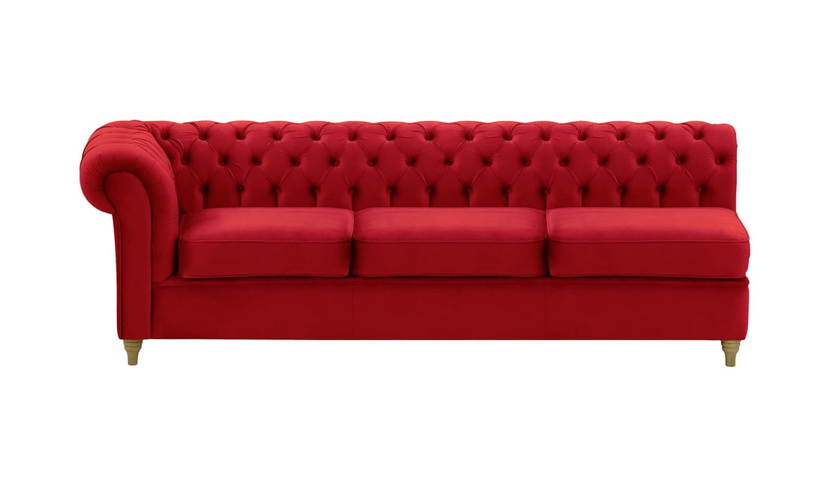 Chesterfield - Module d’extrémité gauche trois places (3L)