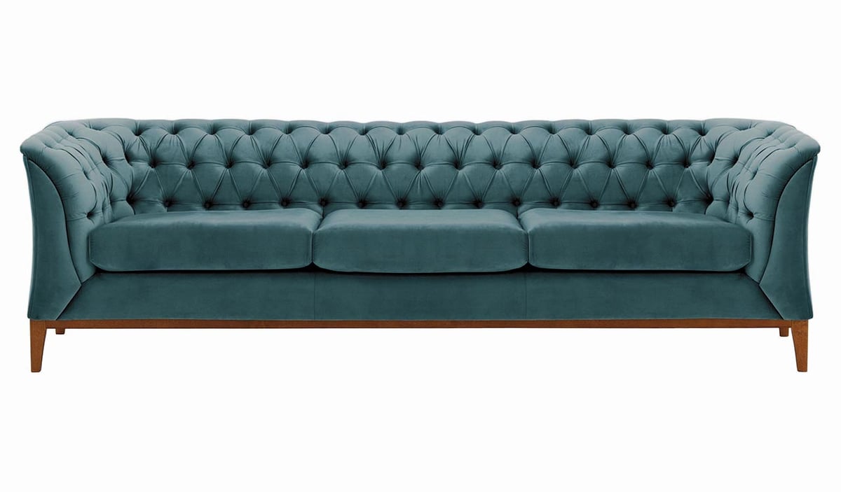 Canapé trois places Chesterfield Modern Wood