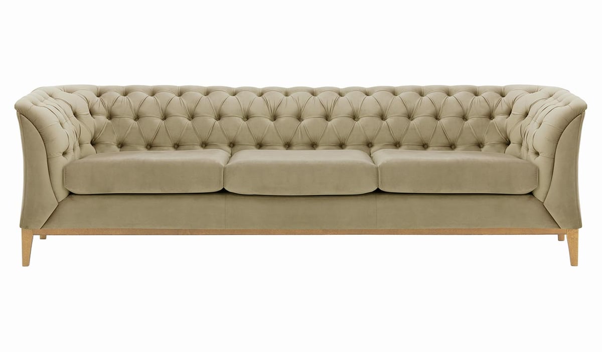 Canapé trois places Chesterfield Modern Wood
