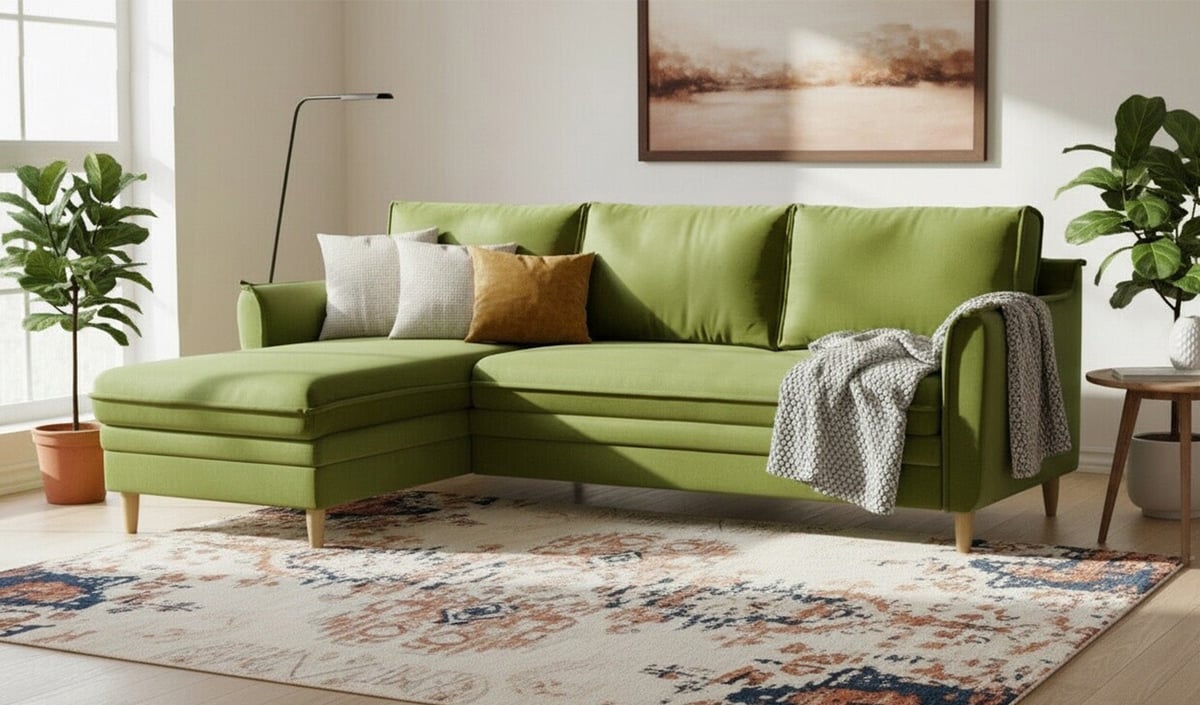 Sofa narożna z funkcją spania