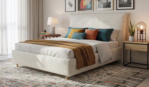 Lit rembourré Lunara 140×200 avec coffre Lit rembourré Lunara 140×200 avec coffre