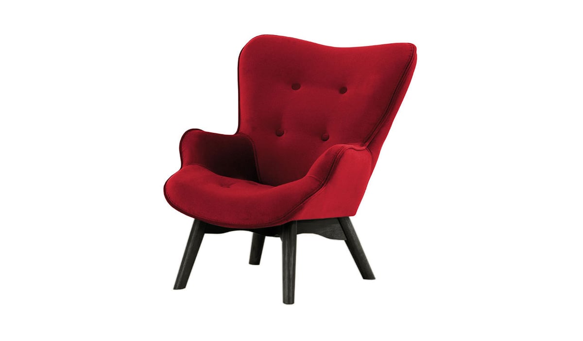 Fauteuil à oreilles pour enfants Ducan Mini Velvet — vue 4