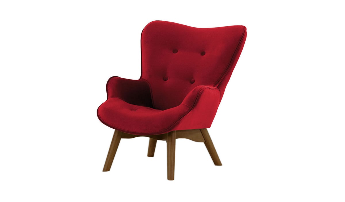 Fauteuil à oreilles pour enfants Ducan Mini Velvet — vue 3