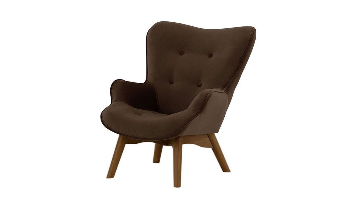 Fauteuil à oreilles pour enfants Ducan Mini Velvet — vue 7