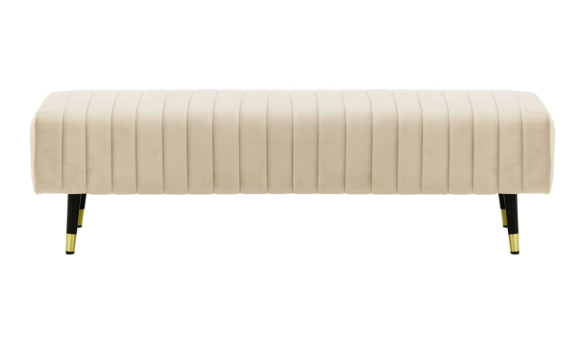 Pouf Slender avec coutures décoratives