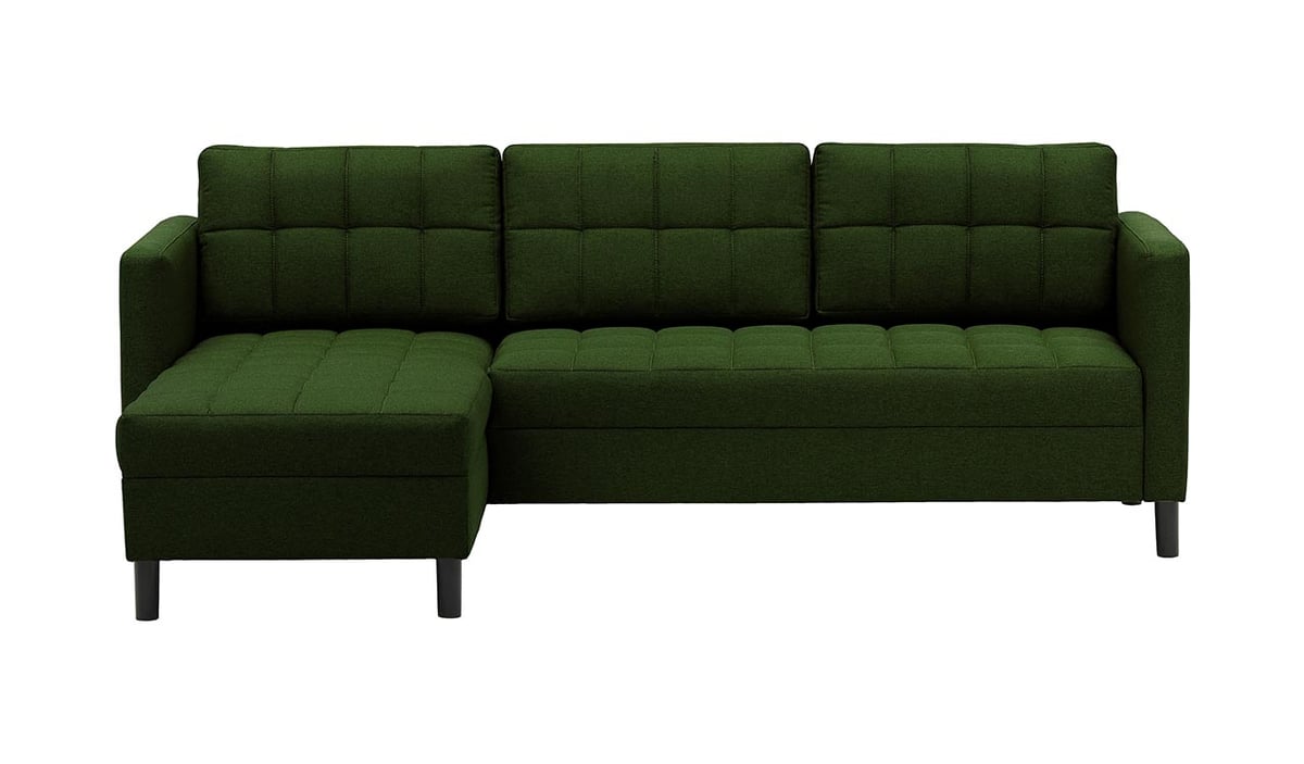 Canapé d’angle polyvalent avec pouf Ludo — vue 4