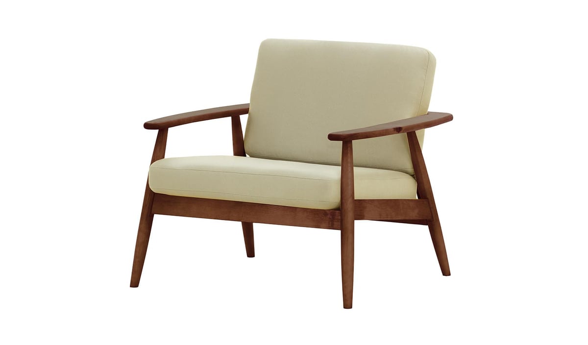 Fauteuil de jardin Demure Aqua, Kanaria 7002, Couleur des pieds: 8001 Chêne clair — vue 3