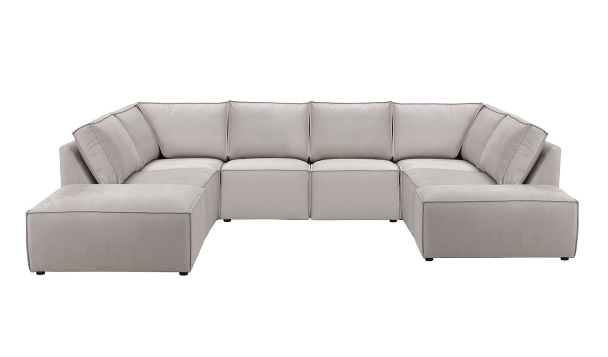 Charles - Grand canapé d’angle modulaire U